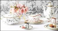 Uống trà theo phong cách quý tốc với bộ trà sứ trắng cao cấp 